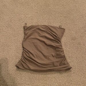 Abercrombie & Fitch Tan strapless top
